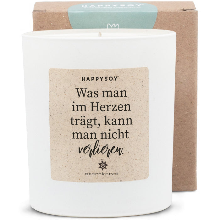 Was man im Herzen trägt kann man nicht verlieren - Sternkerze